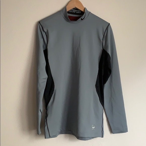 Nike Other - Nike Pro Dri Fit Mens Long Sleeve Top Gray Black